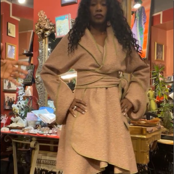 Warm Cozy Chaniel Fleece Wrap Jacket